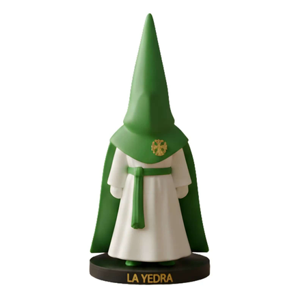 Confraditos Pintados a Mano Personalizados figura de nazareno con base grabada y detalles en impresión 3D.