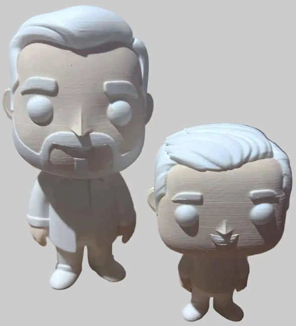 Craftpops Personalizados Pintados a Mano - figuras de impresión 3D en color blanco