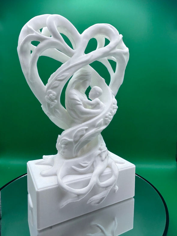 Escultura Corazón Madre e Hijo – Regalo Especial Día de la Madre